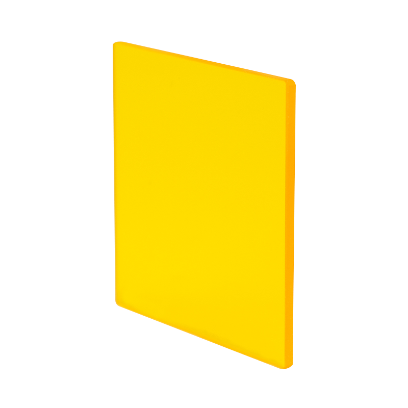Penapis kaca potong kuning keemasan